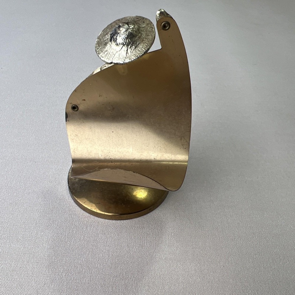 Vintage Brutalist Brass Matador Napkin Holder Letter Sorter Mid Century Modern - Picture 3 of 5